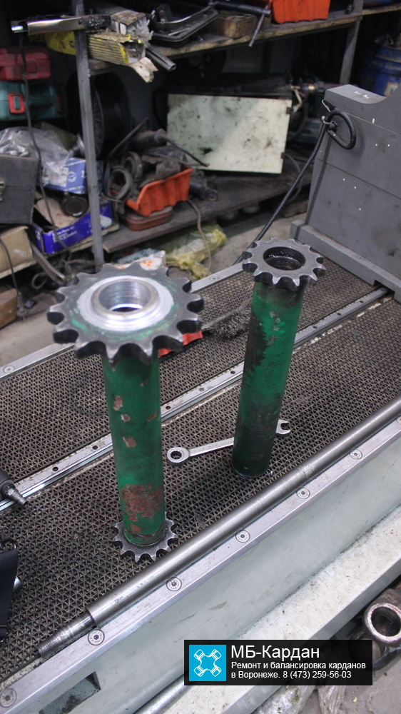 Сварка вала от комбайна